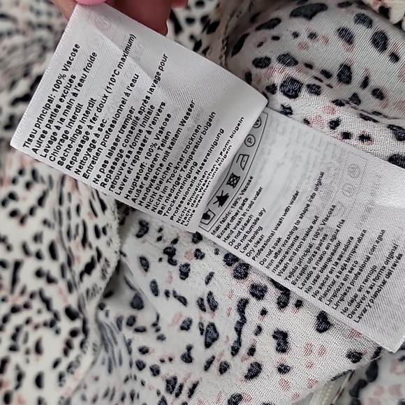 ba&sh abstract print slopa printed faux wrap midi skirt - Picture 9 of 11